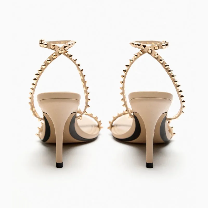 Double-Strap Rivet Shoes