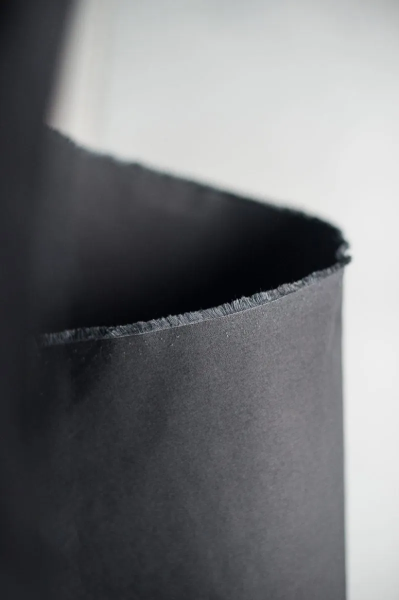 Dry Organic Cotton Oilskin / Black