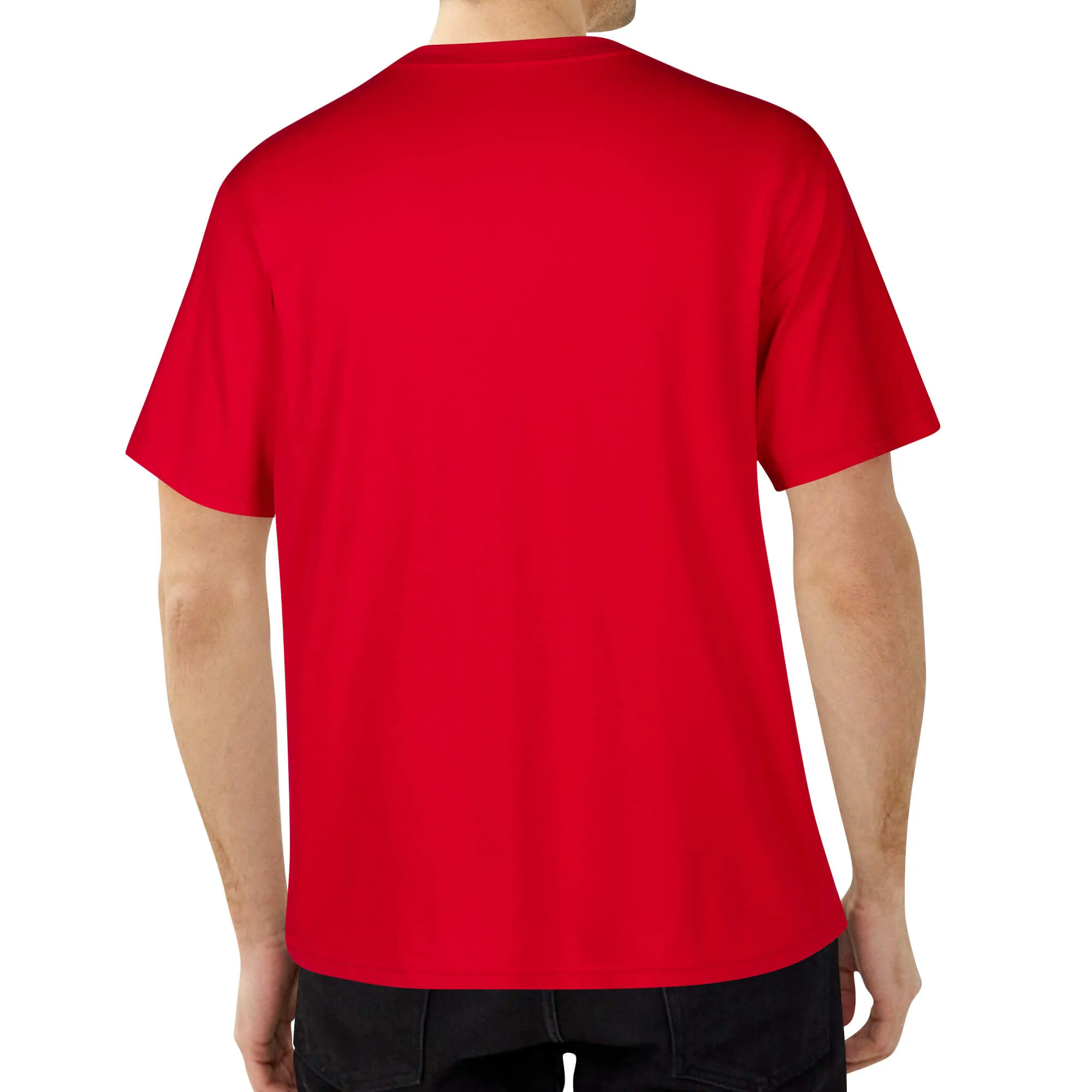 Embroidered Men's Cotton T shirt (Chest Design)