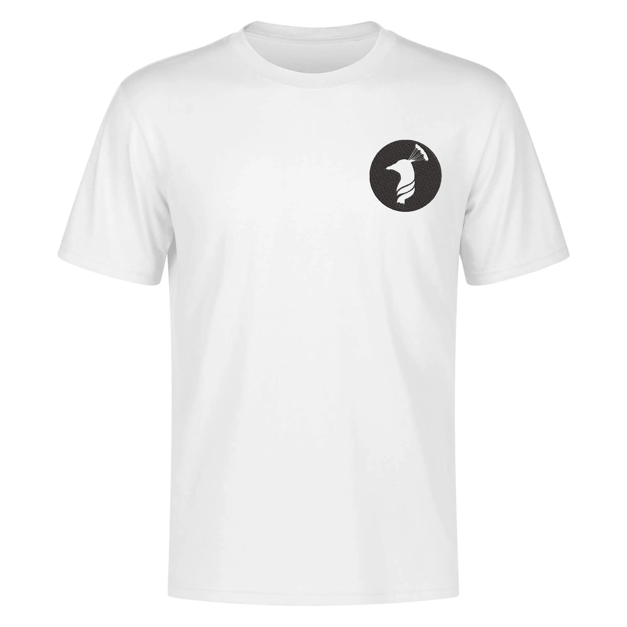 Embroidered Men's Cotton T shirt (Chest Design)