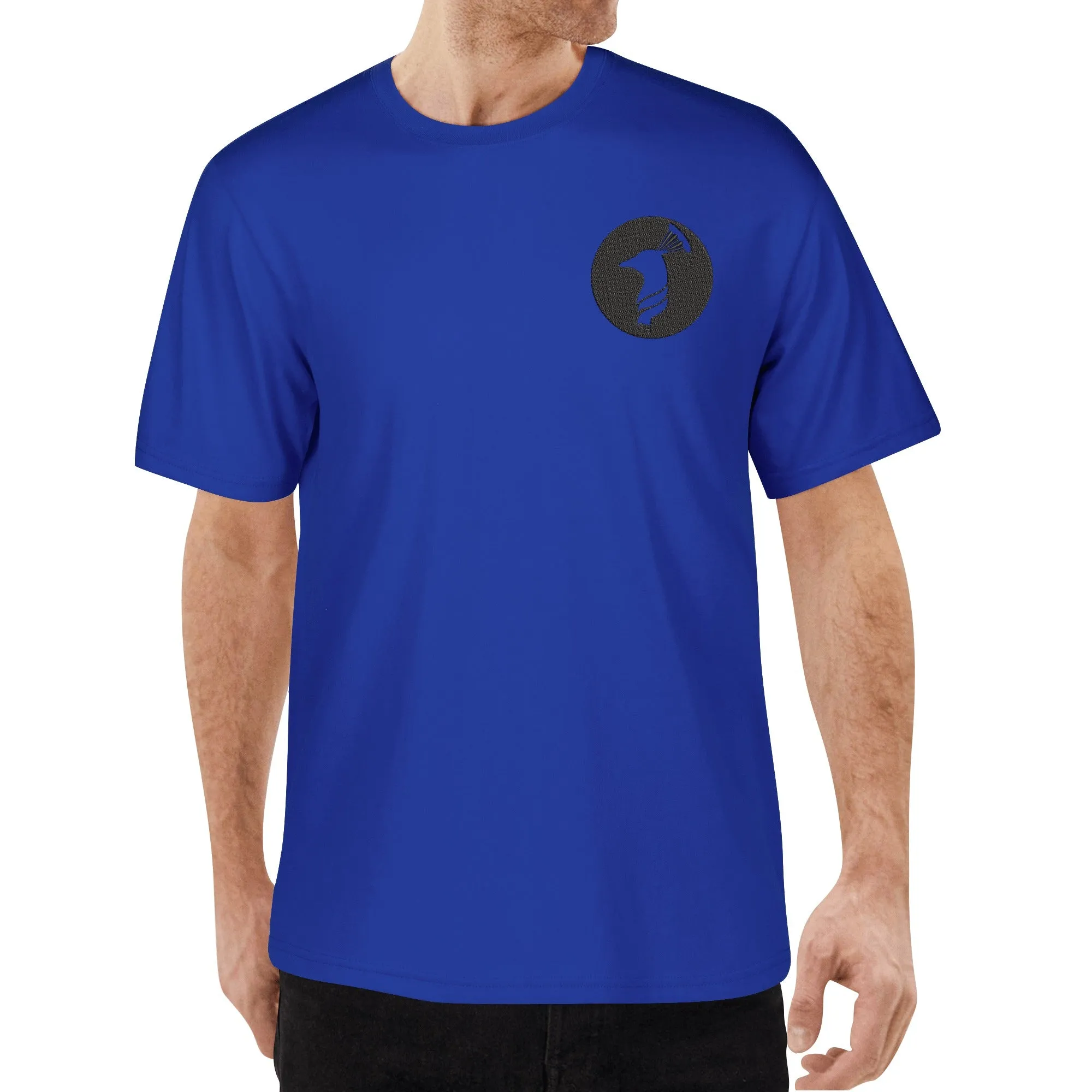 Embroidered Men's Cotton T shirt (Chest Design)