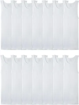 Fruit of the Loom Men's Sleeveless Tag Free Moisture Wicking Tank A-Shirt