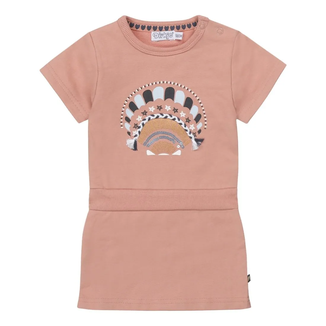 Girls Dress Old Pink | Dirkje