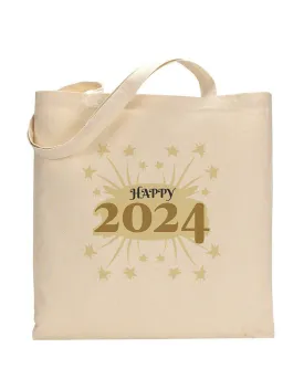 Happy 2024 Tote Bag - New Year's Tote Bags