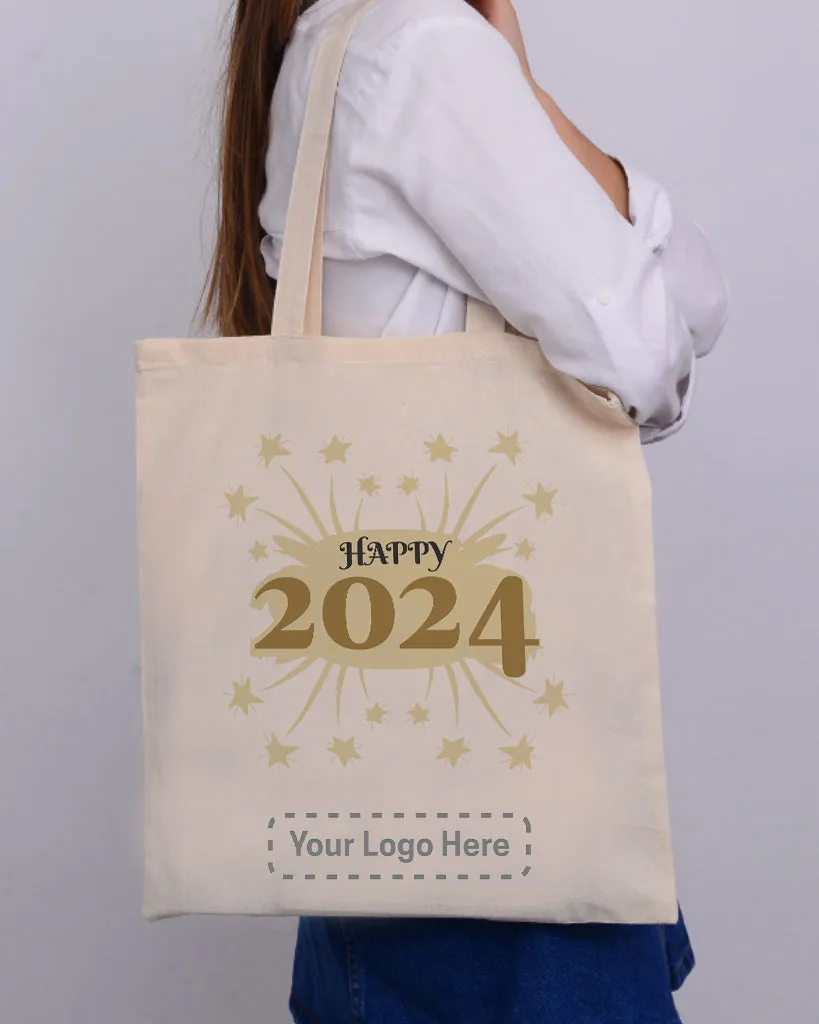 Happy 2024 Tote Bag - New Year's Tote Bags