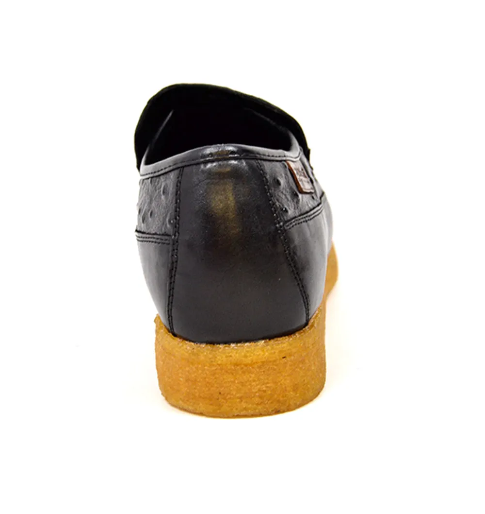 Harlem Ostrich Leather - Stylish and Comfortable Slip On Shoes