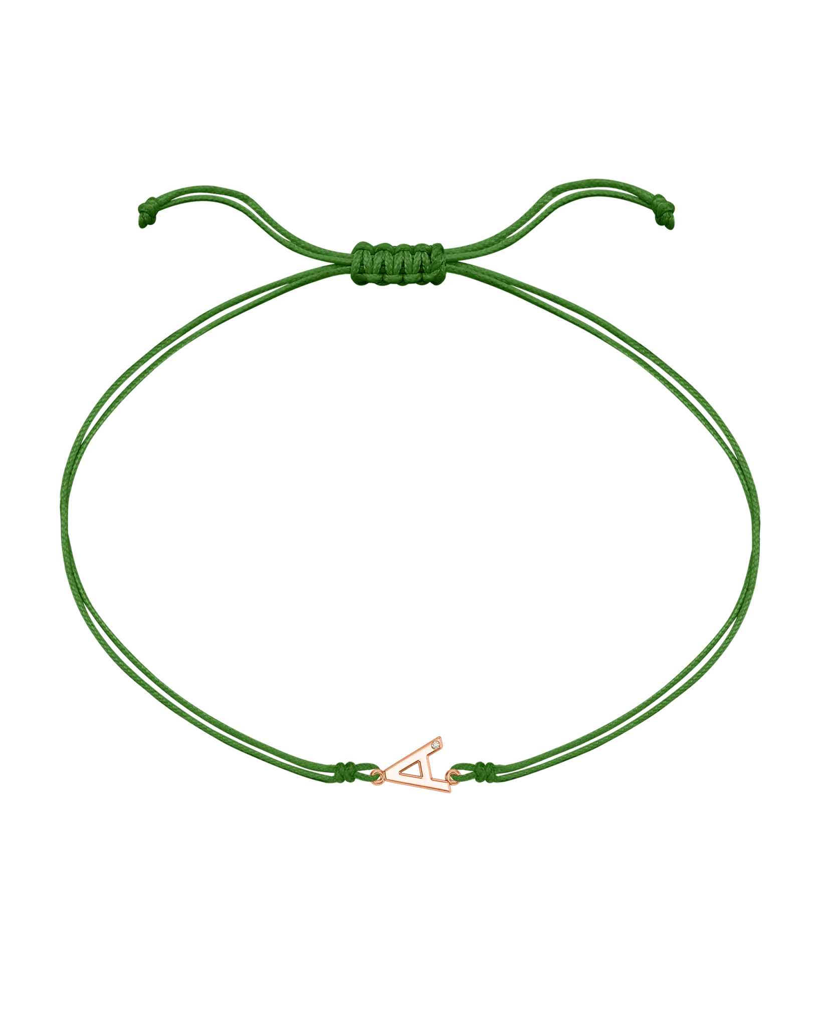 Initial String of Love - 14K Rose Gold
