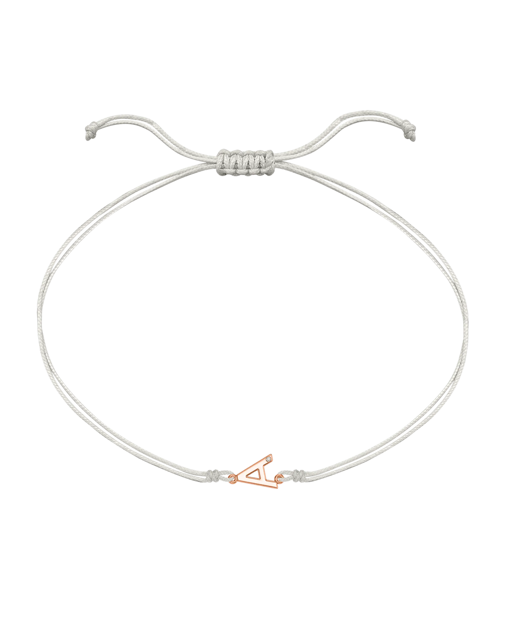 Initial String of Love - 14K Rose Gold