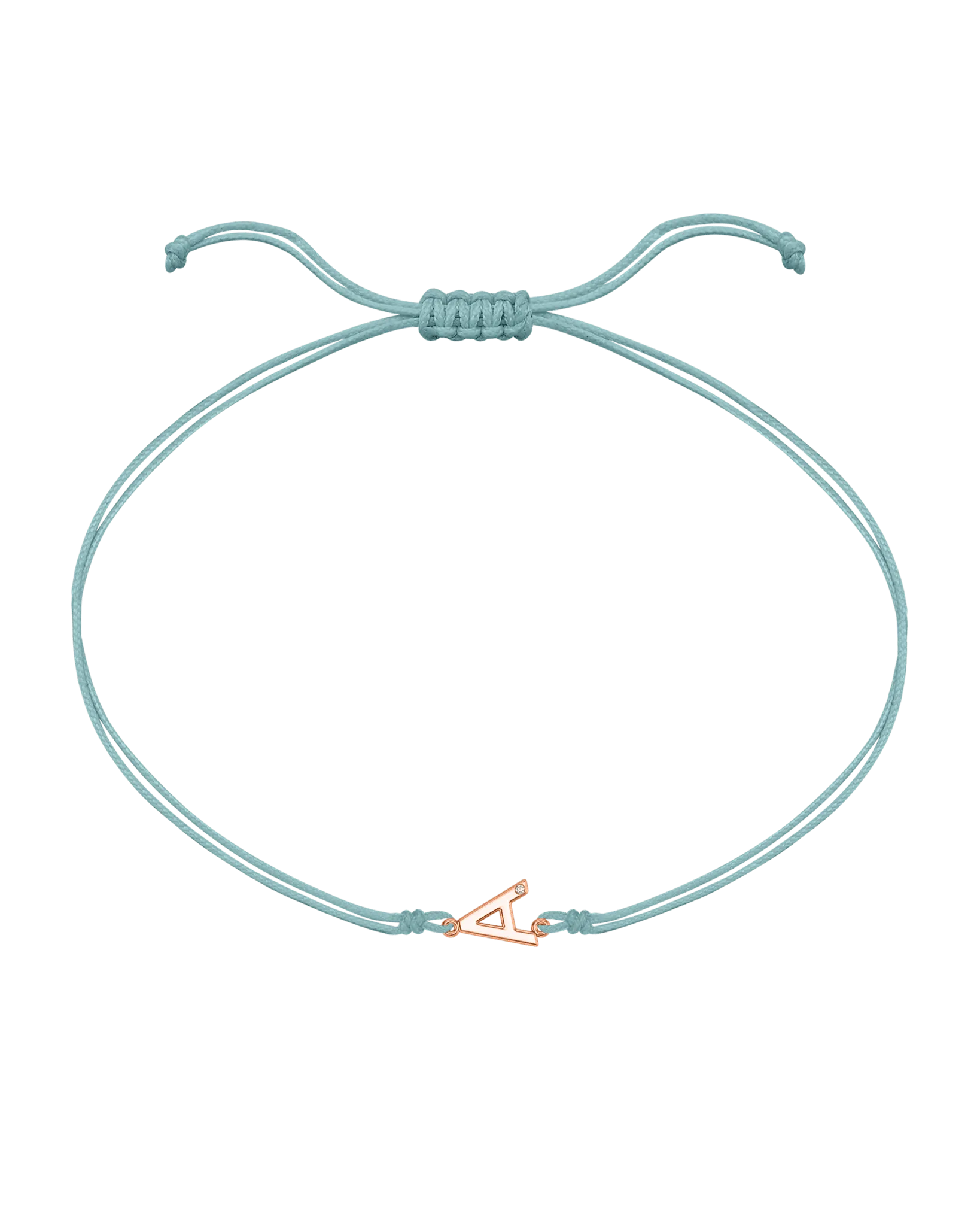 Initial String of Love - 14K Rose Gold