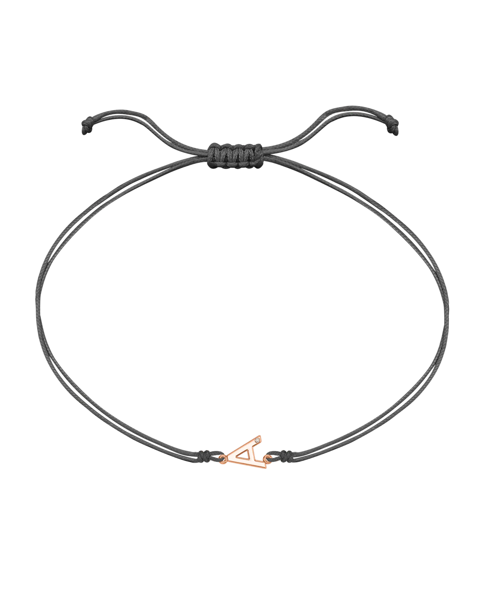 Initial String of Love - 14K Rose Gold