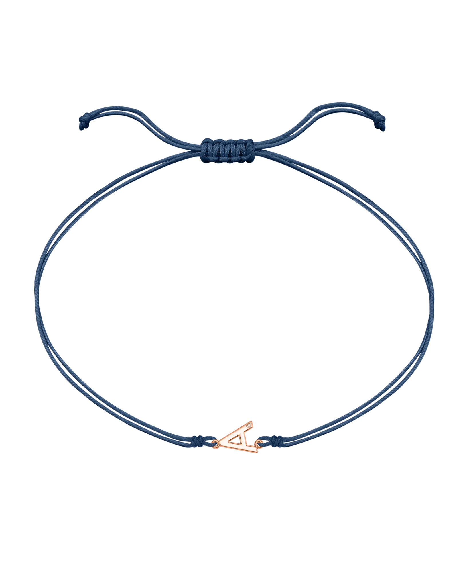 Initial String of Love - 14K Rose Gold
