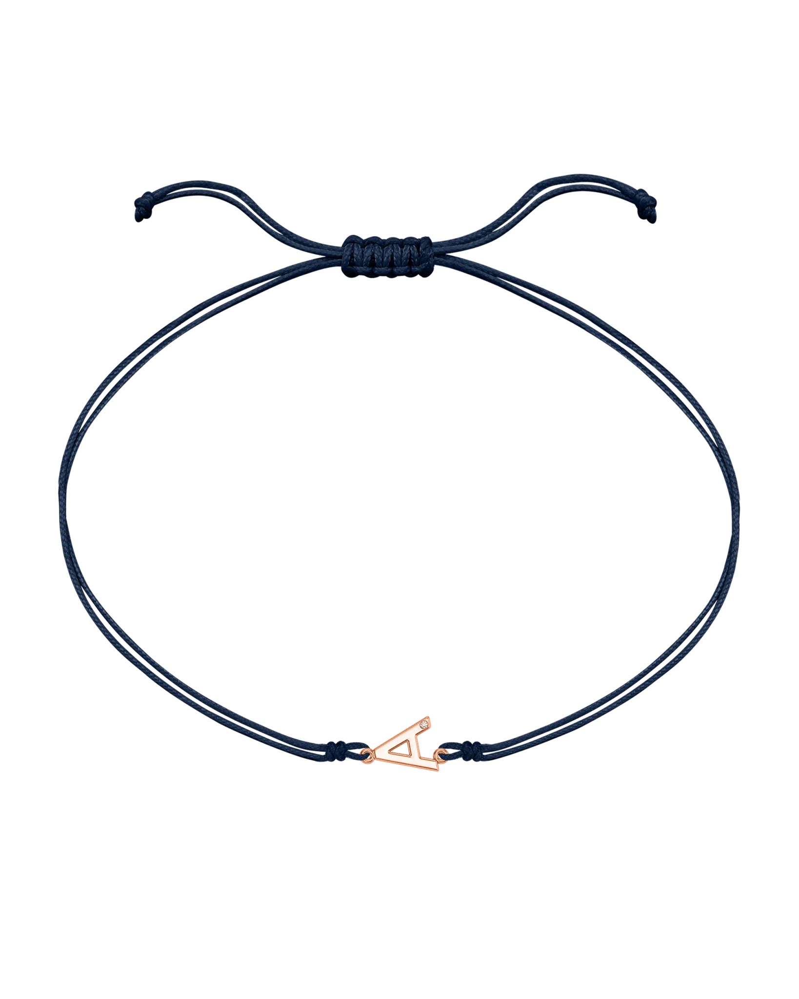 Initial String of Love - 14K Rose Gold