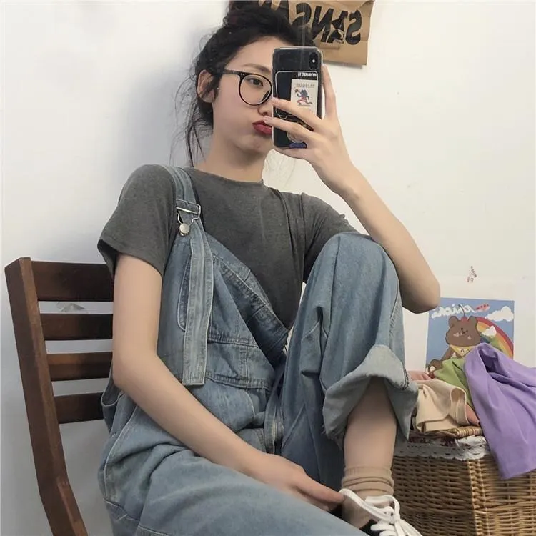 Kawaii Pure Color Short T-Shirt