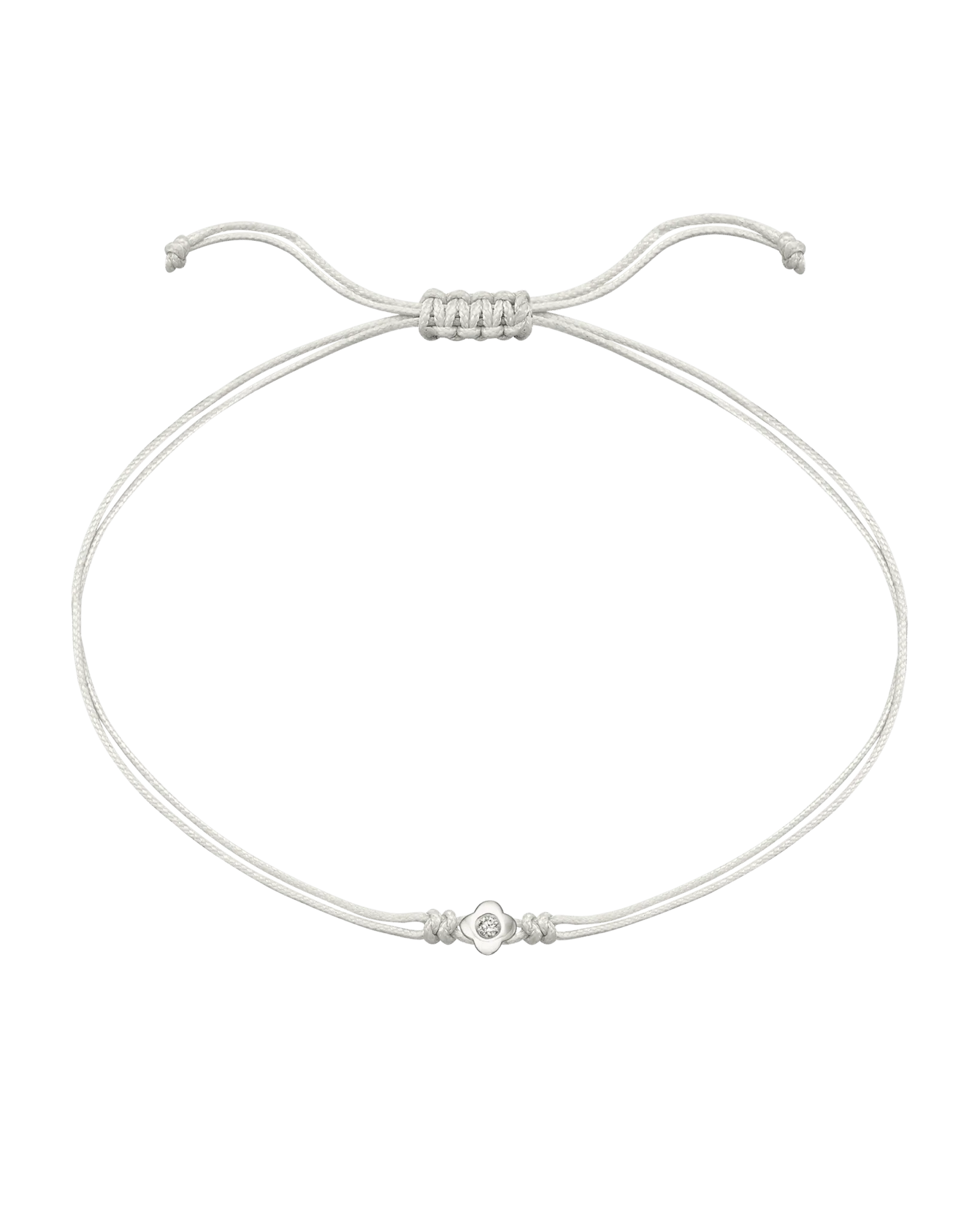 Lucky String Of Love - 14K White Gold