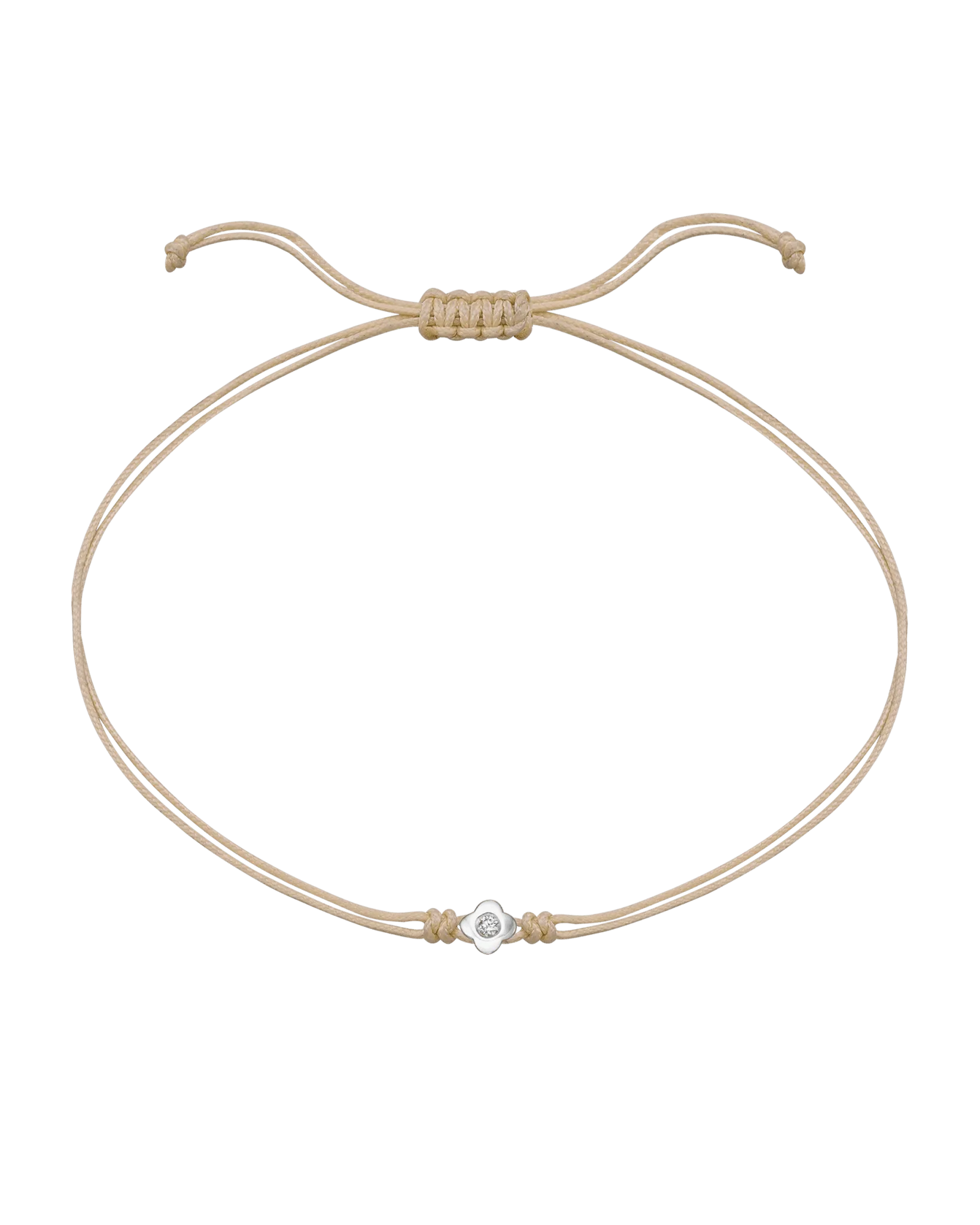 Lucky String Of Love - 14K White Gold