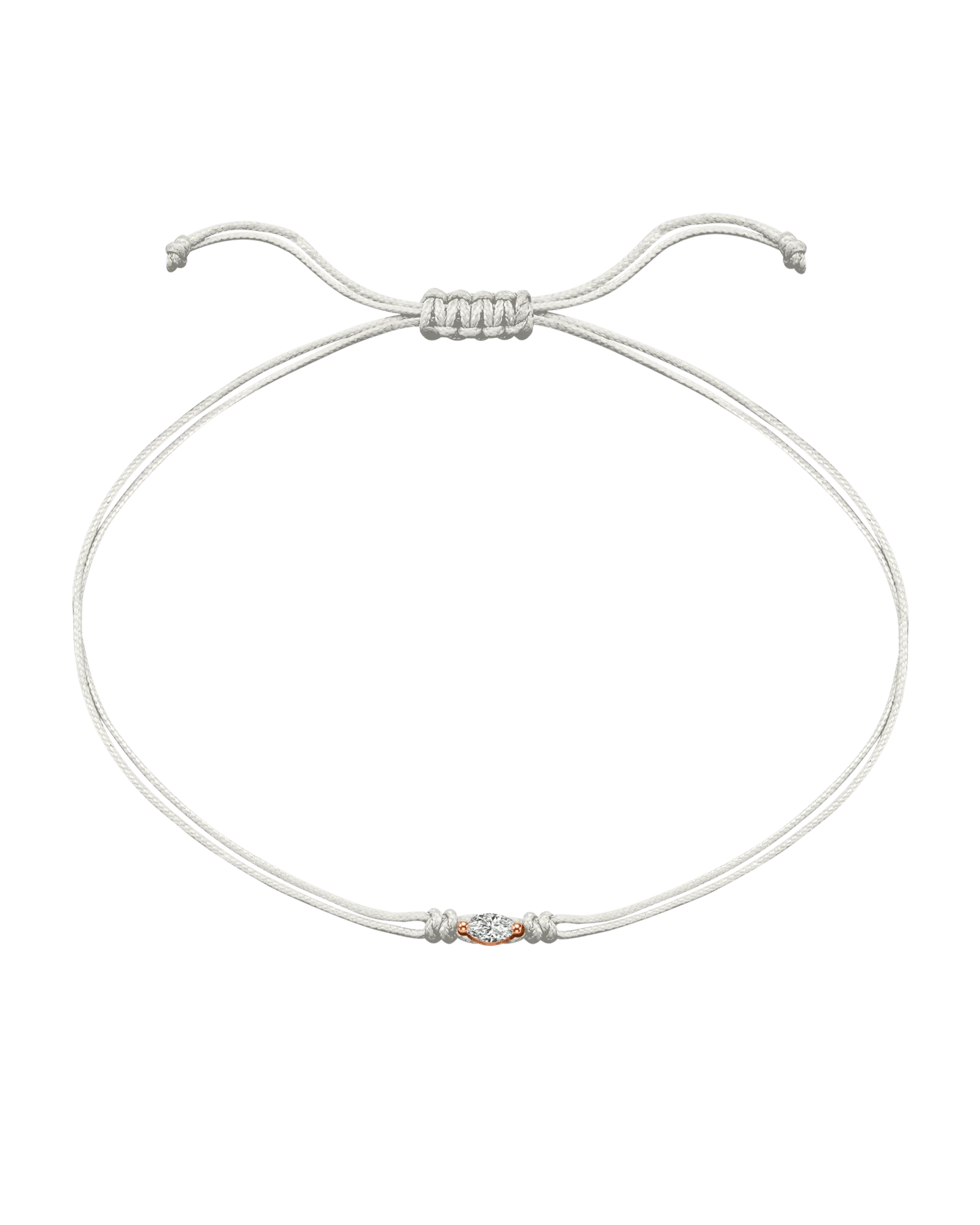 Marquise Diamond String Of Love - 14K Rose Gold