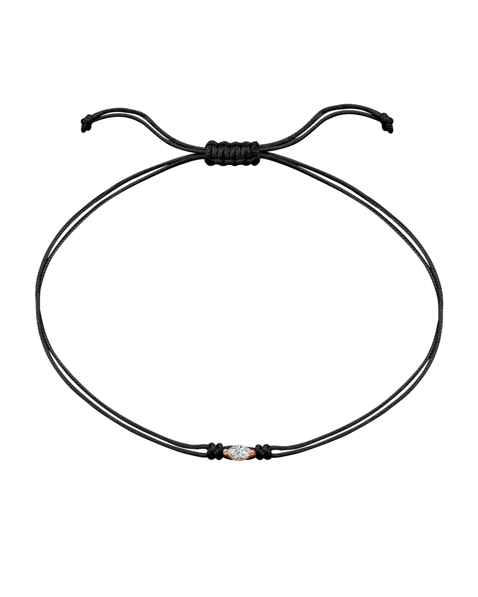 Marquise Diamond String Of Love - 14K Rose Gold