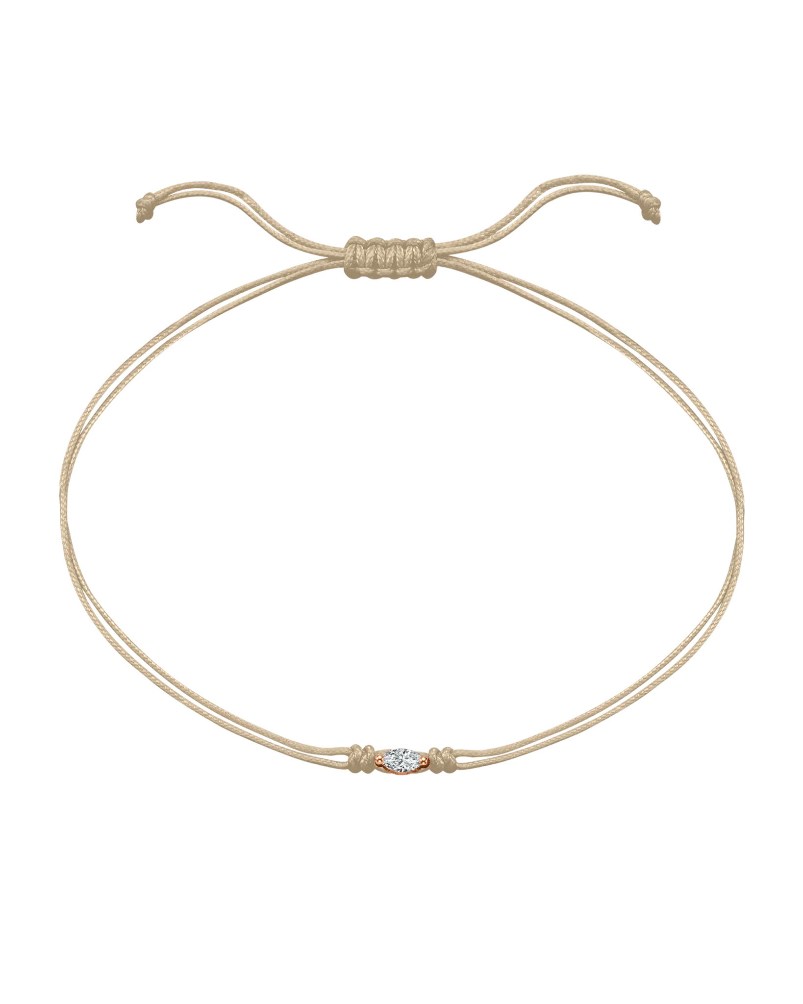 Marquise Diamond String Of Love - 14K Rose Gold