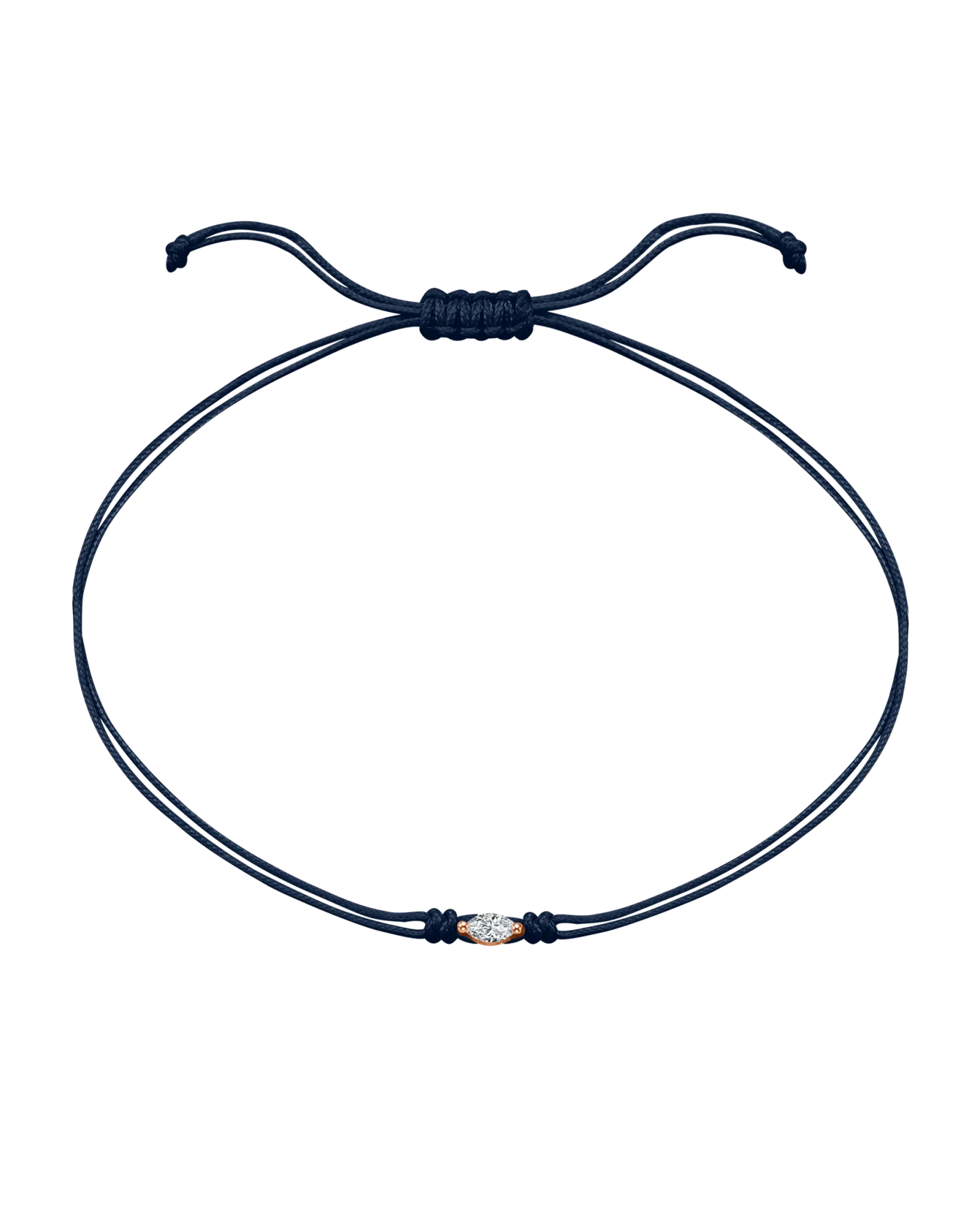 Marquise Diamond String Of Love - 14K Rose Gold