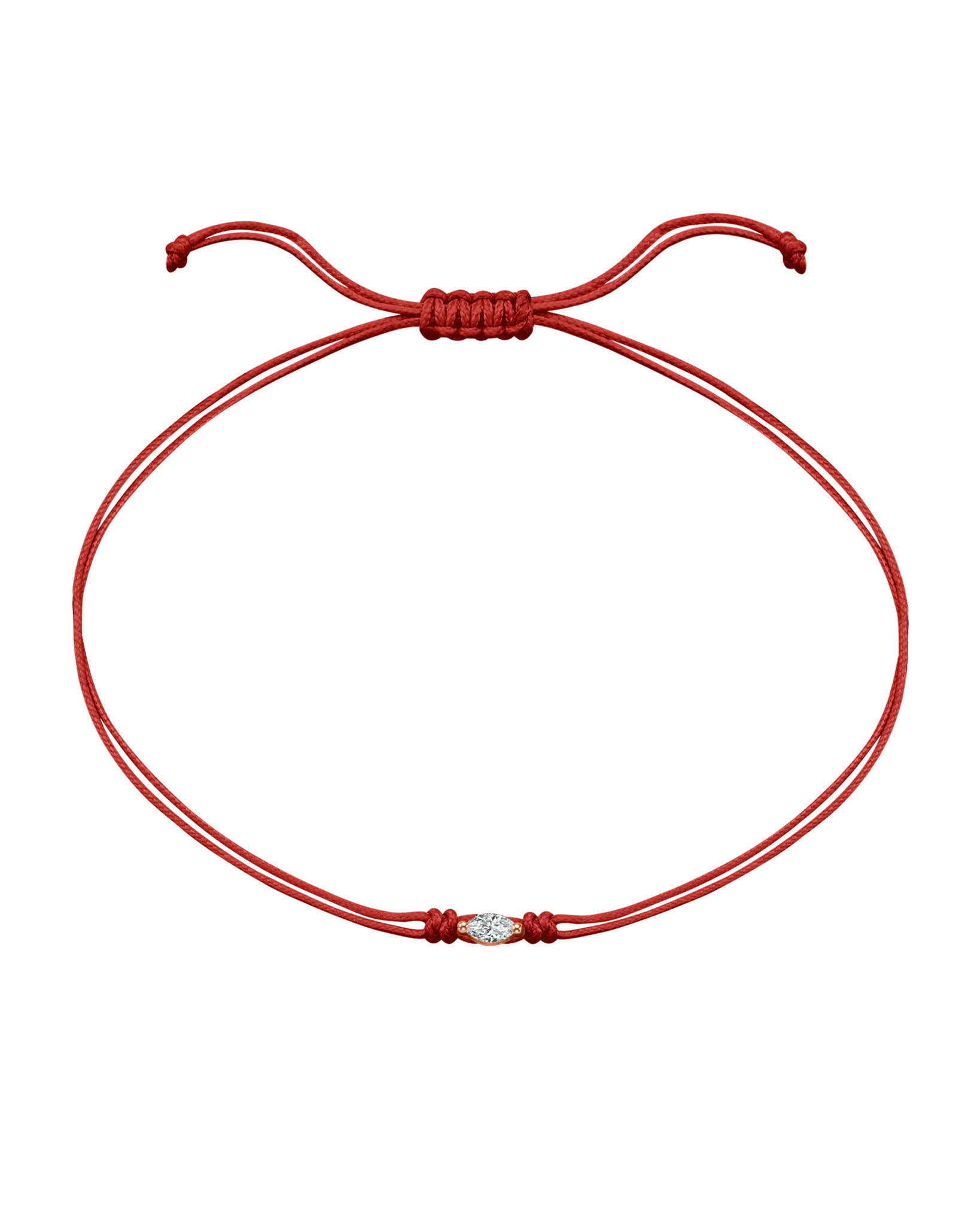 Marquise Diamond String Of Love - 14K Rose Gold