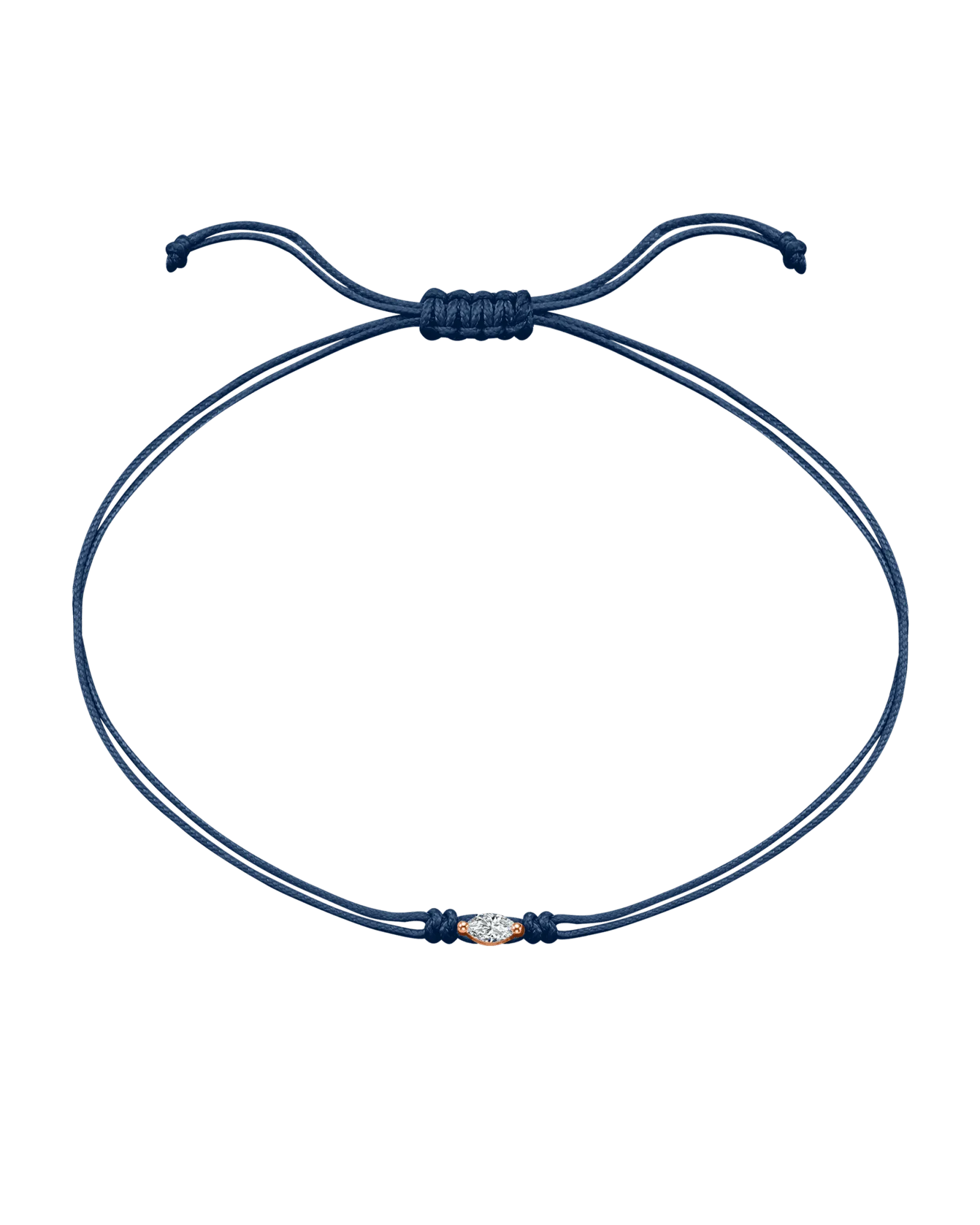 Marquise Diamond String Of Love - 14K Rose Gold