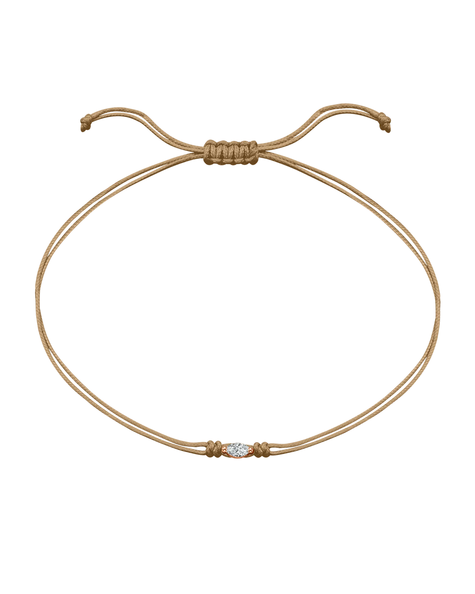 Marquise Diamond String Of Love - 14K Rose Gold