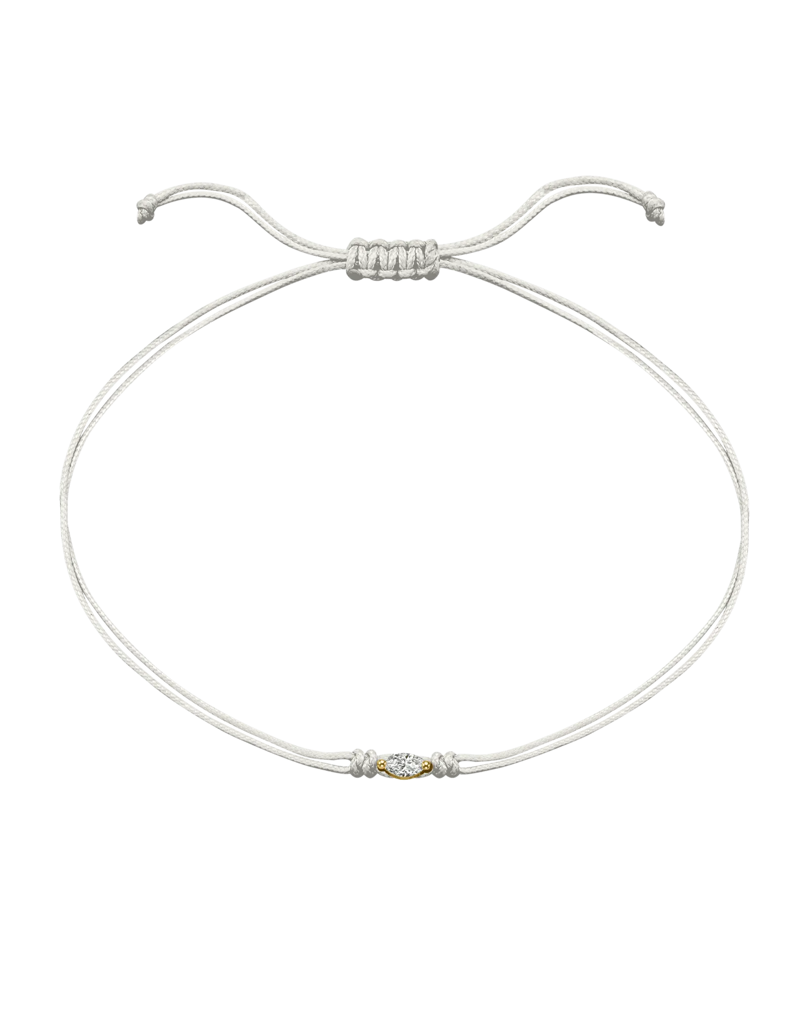 Marquise Diamond String Of Love - 14K Yellow Gold