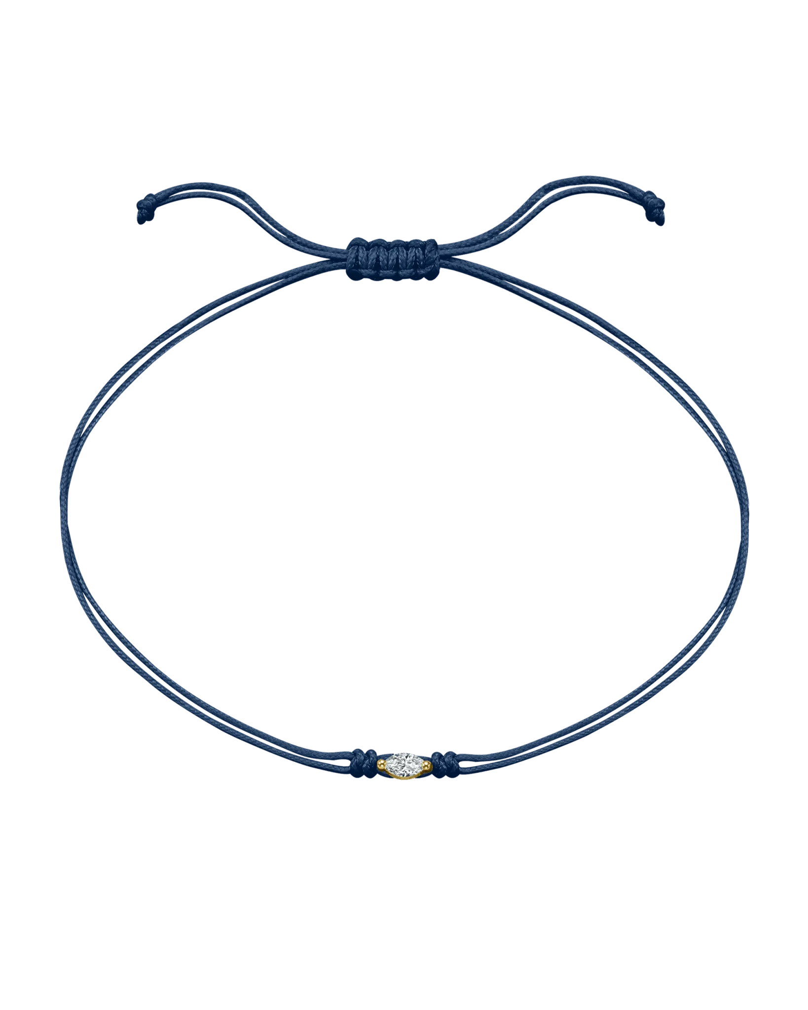 Marquise Diamond String Of Love - 14K Yellow Gold