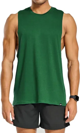 Men's Belief Drop Arm Tank Top Sleeveless Muscle T Shirts Gym Workout Stringers