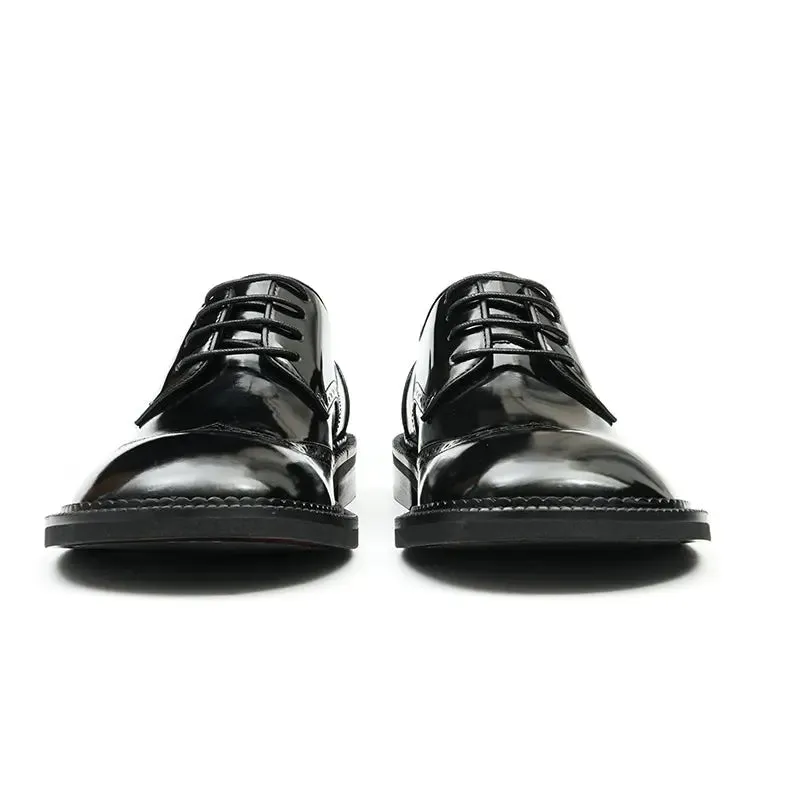 Men's Patent leather big toe shoes D23703