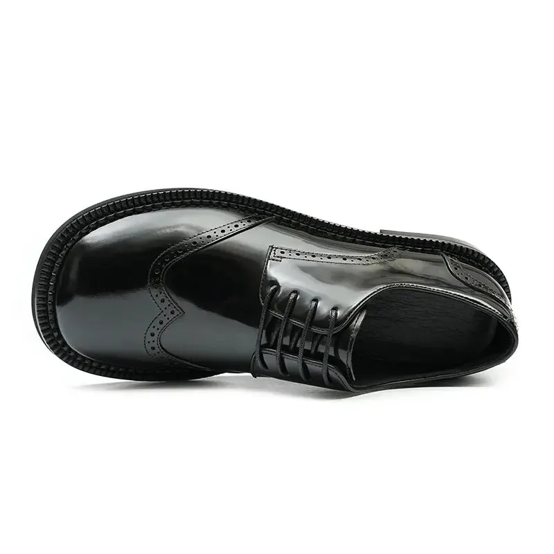 Men's Patent leather big toe shoes D23703