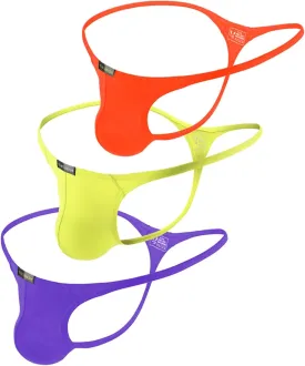 Mens T-Back Thongs Sexy Low Rise G-String Briefs Bulge Pouch Underwear