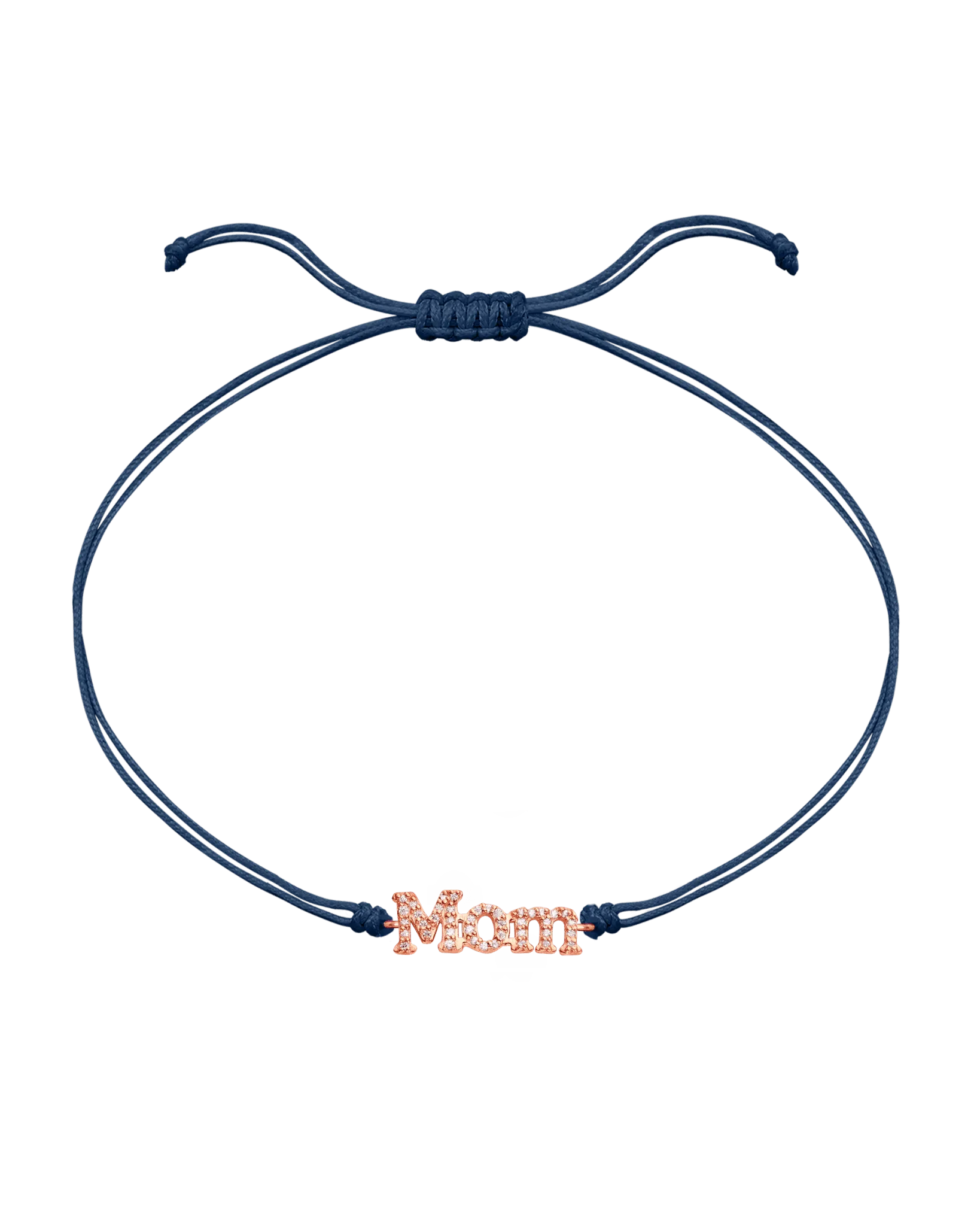 Mom String of Love - 14K Rose Gold