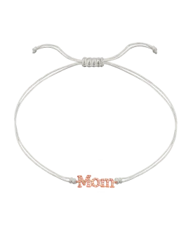 Mom String of Love - 14K Rose Gold