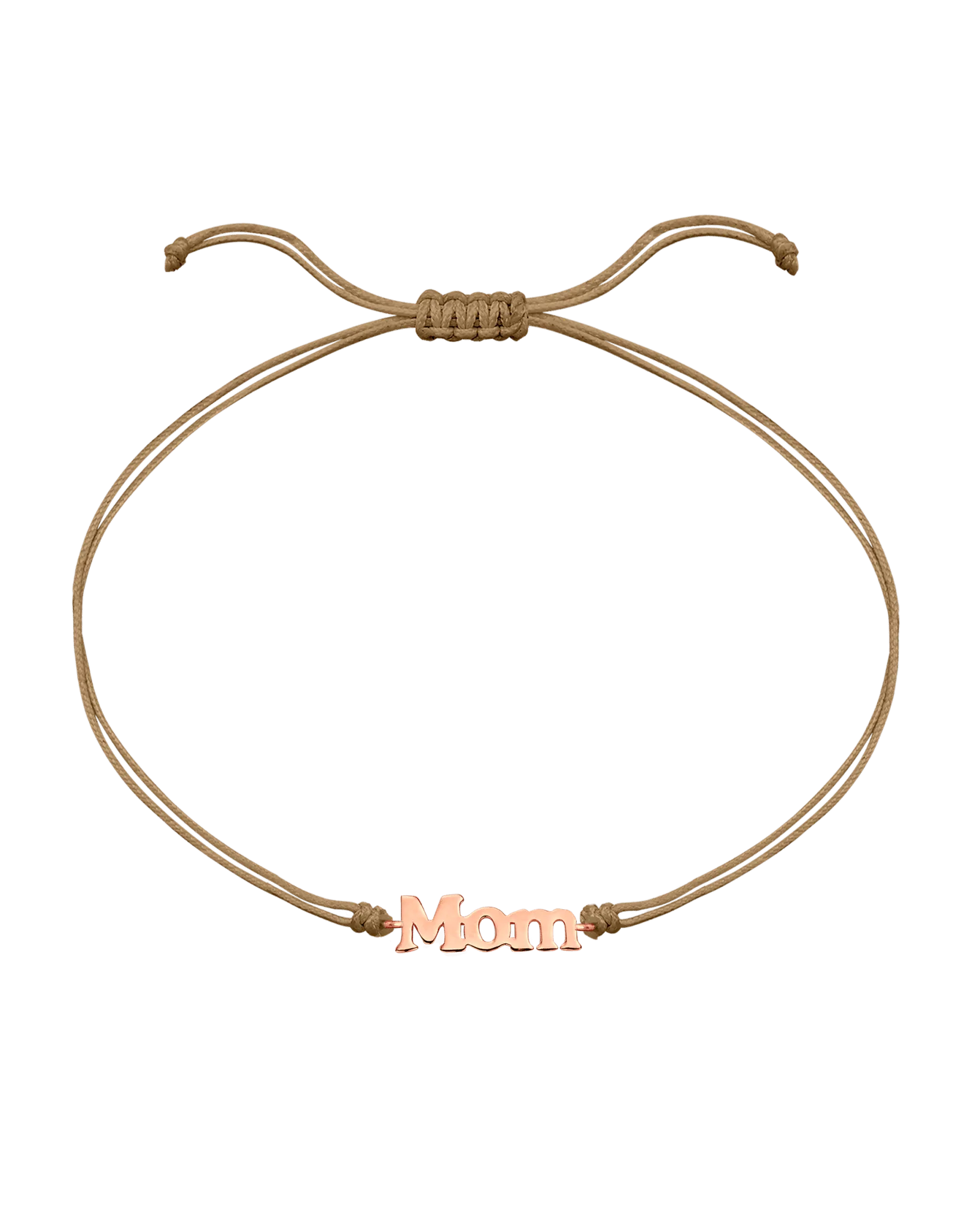 Mom String of Love - 14K Rose Gold