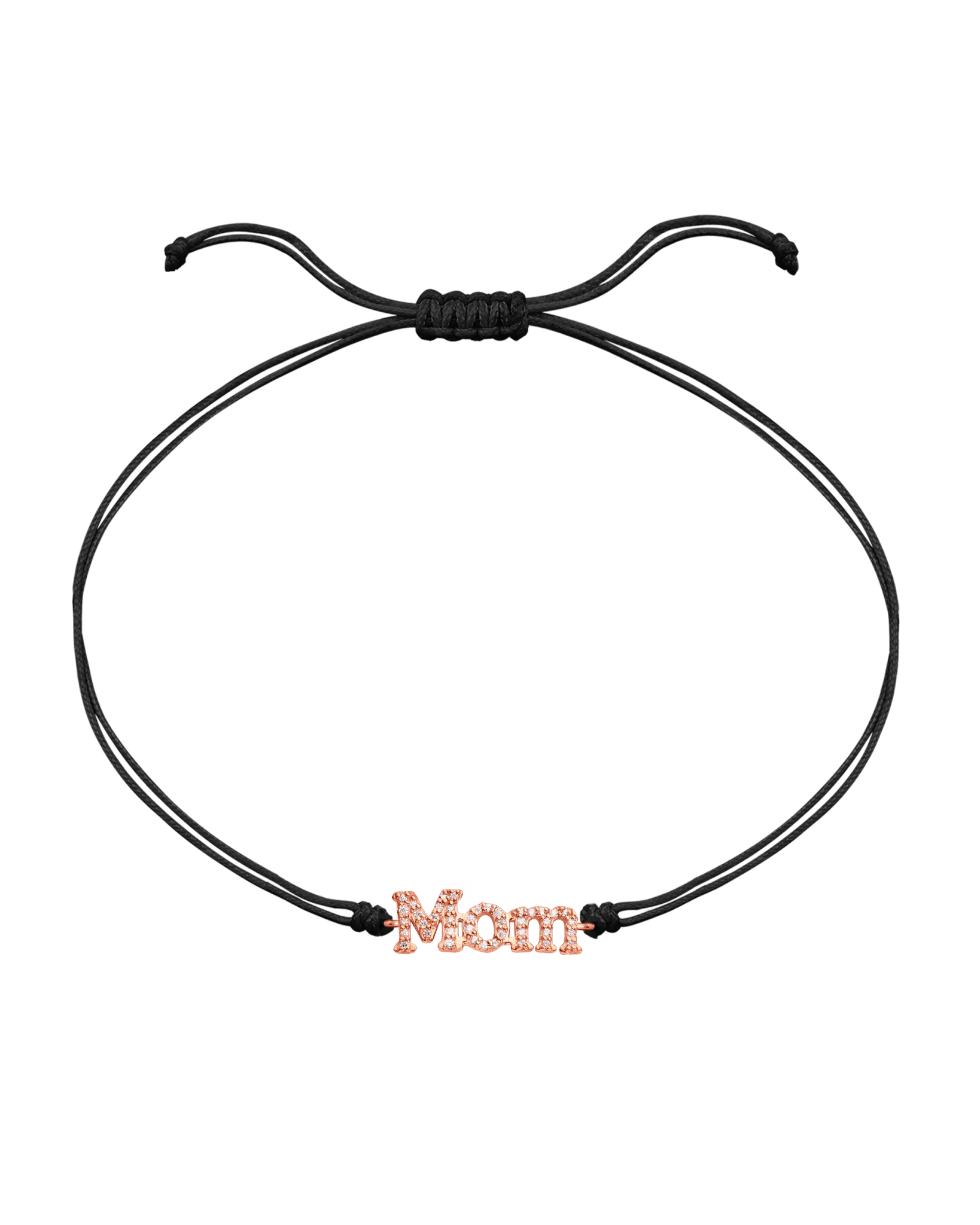 Mom String of Love - 14K Rose Gold