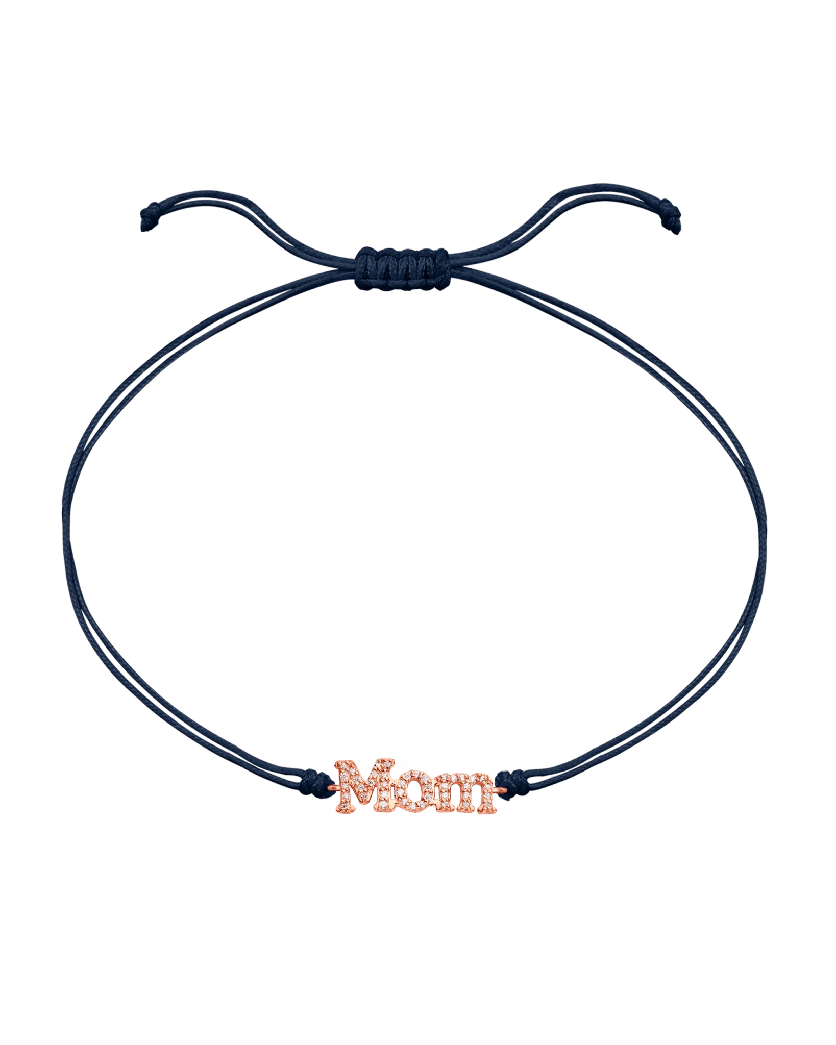 Mom String of Love - 14K Rose Gold
