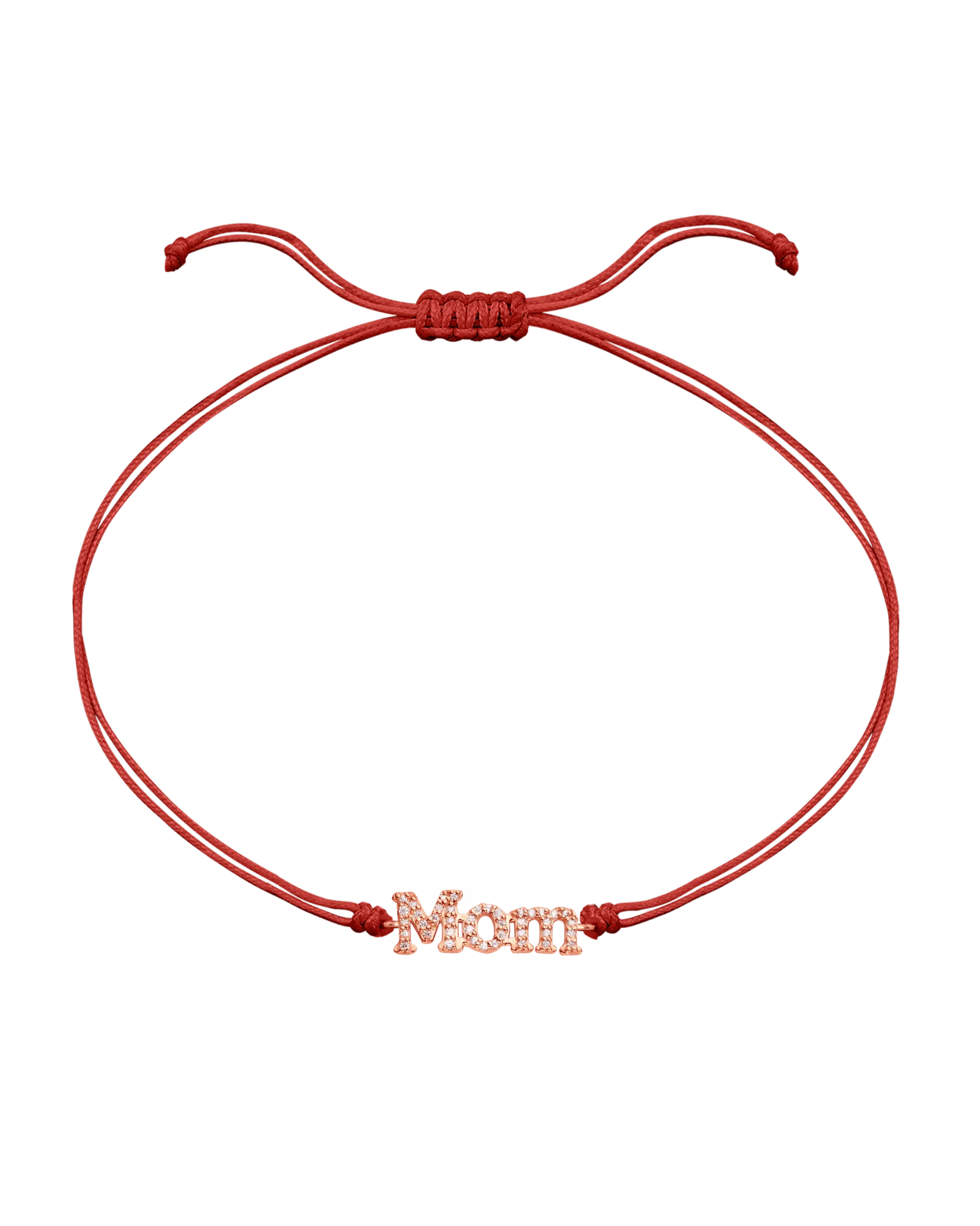 Mom String of Love - 14K Rose Gold