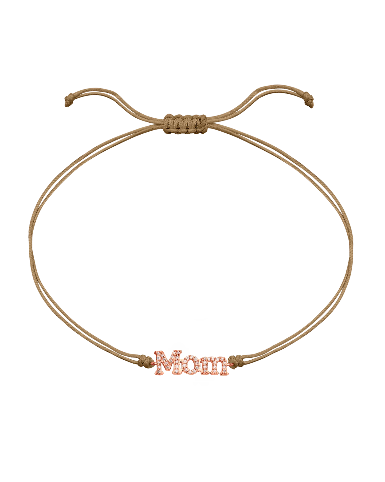 Mom String of Love - 14K Rose Gold