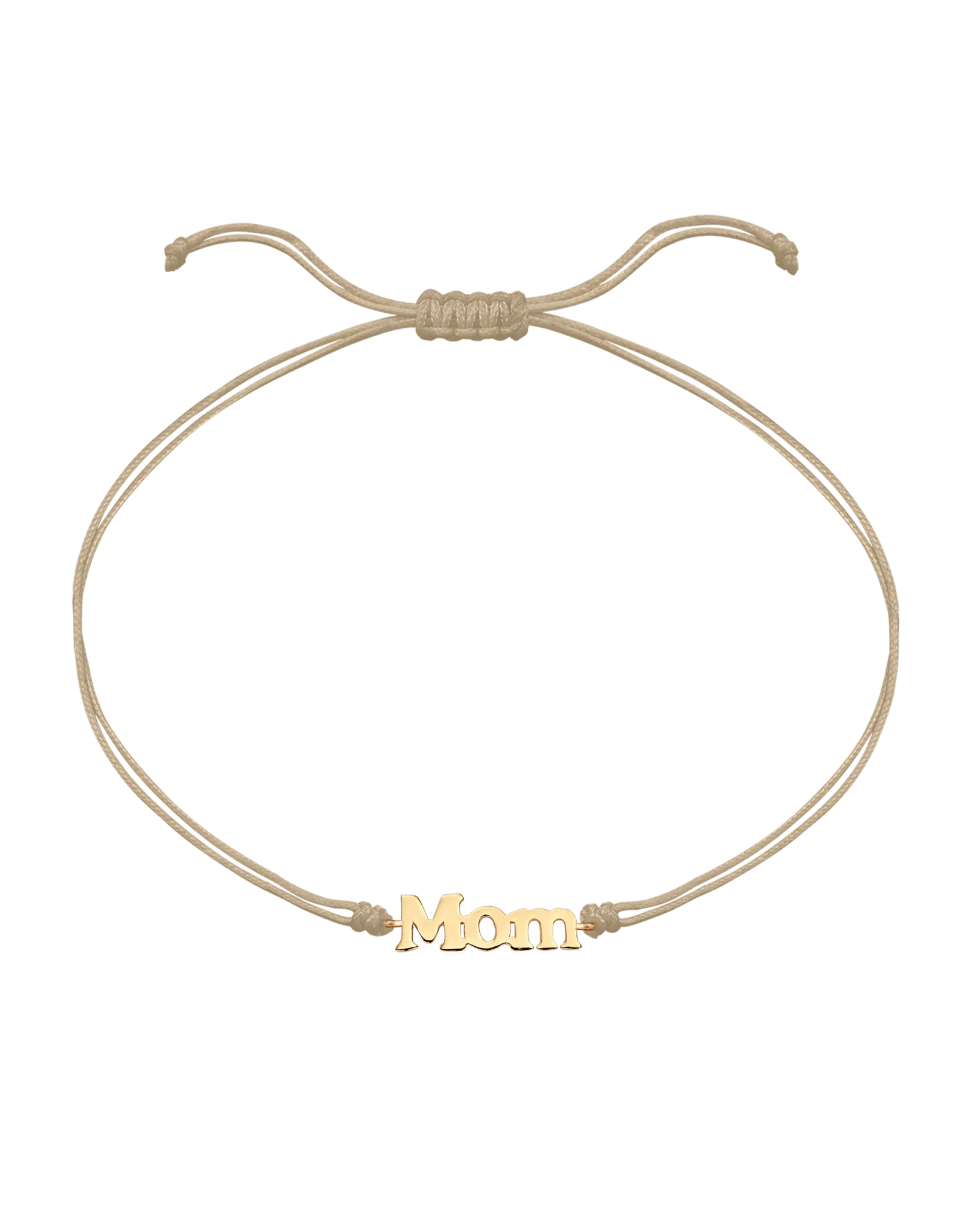 Mom String of Love - 14K Yellow Gold