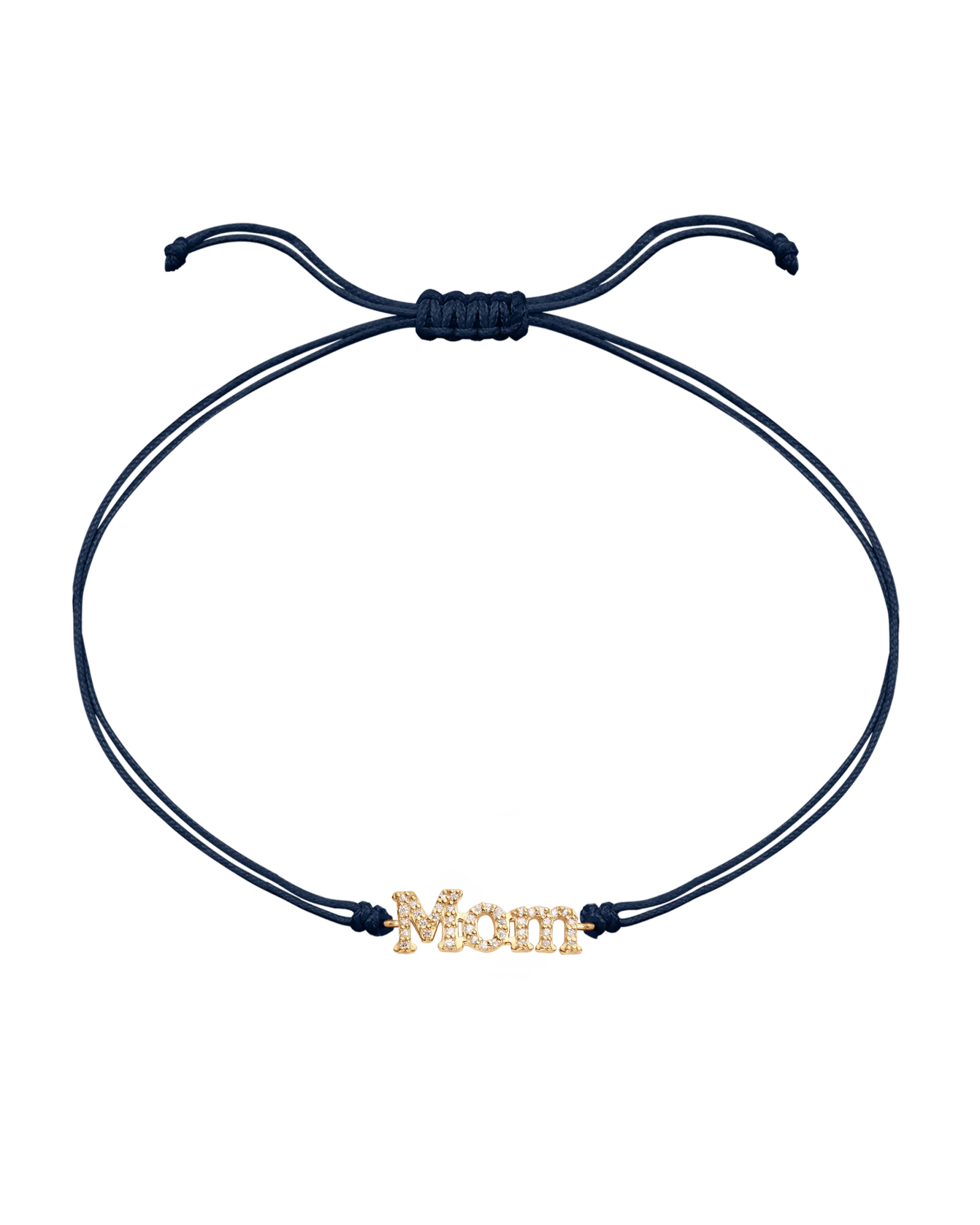 Mom String of Love - 14K Yellow Gold