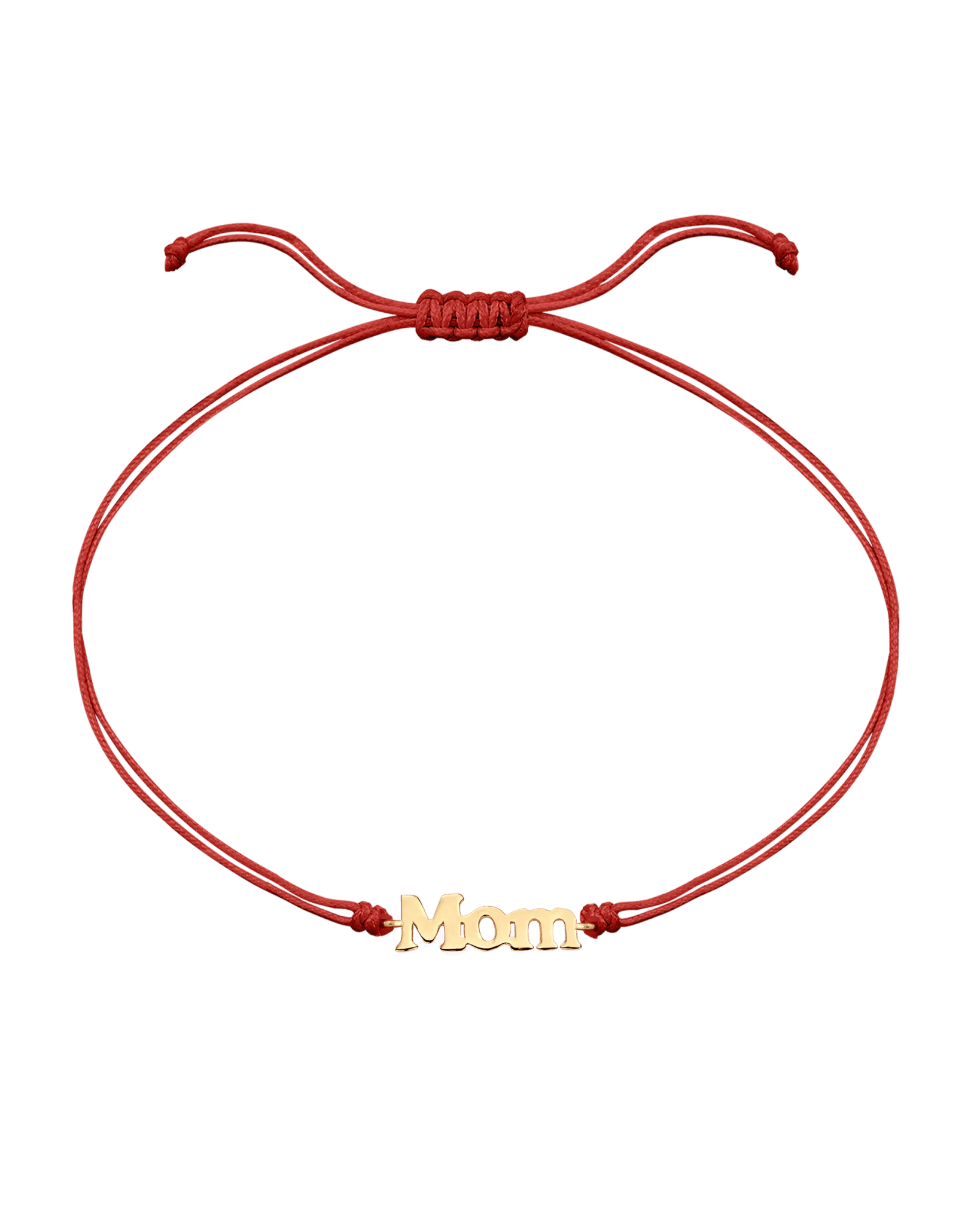 Mom String of Love - 14K Yellow Gold