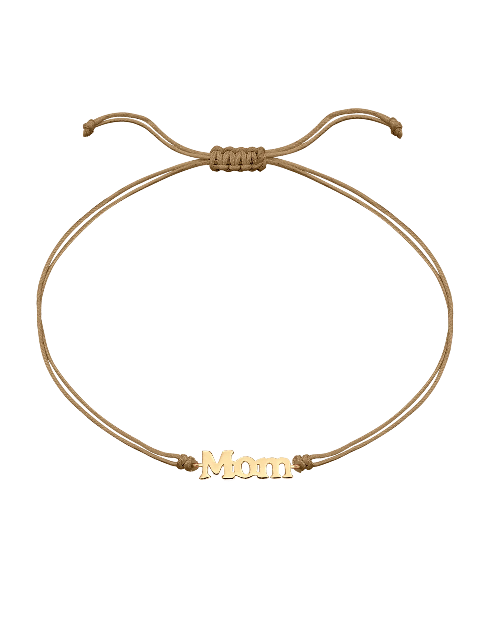 Mom String of Love - 14K Yellow Gold