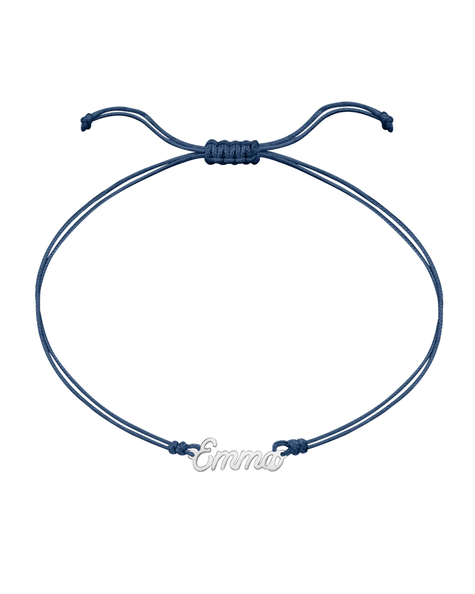Name Plate String of Love - 14K White Gold