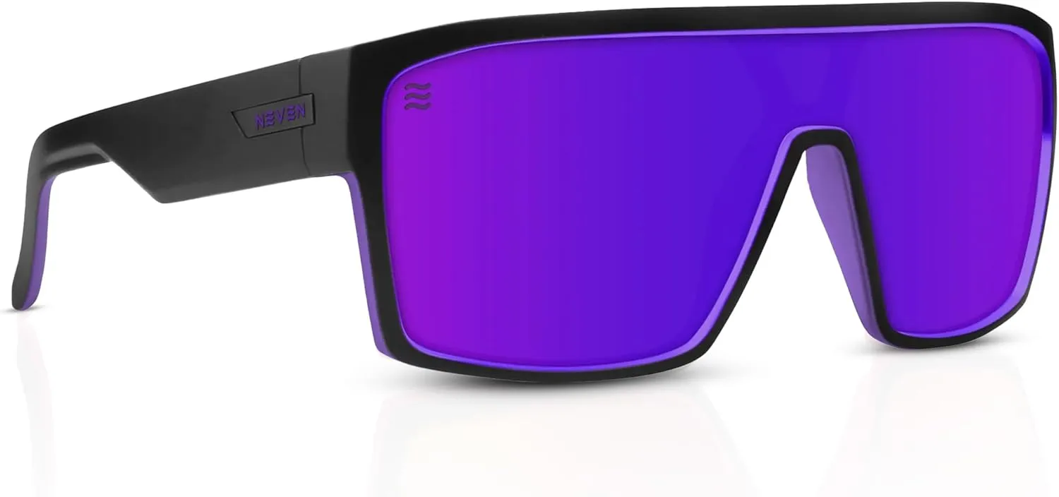 NEVEN Slater UV Frame Sunglasses For Men & Women - TR90 Oversized Polarized Sunglasses for Men - Coastal Sport Boxy Glasses