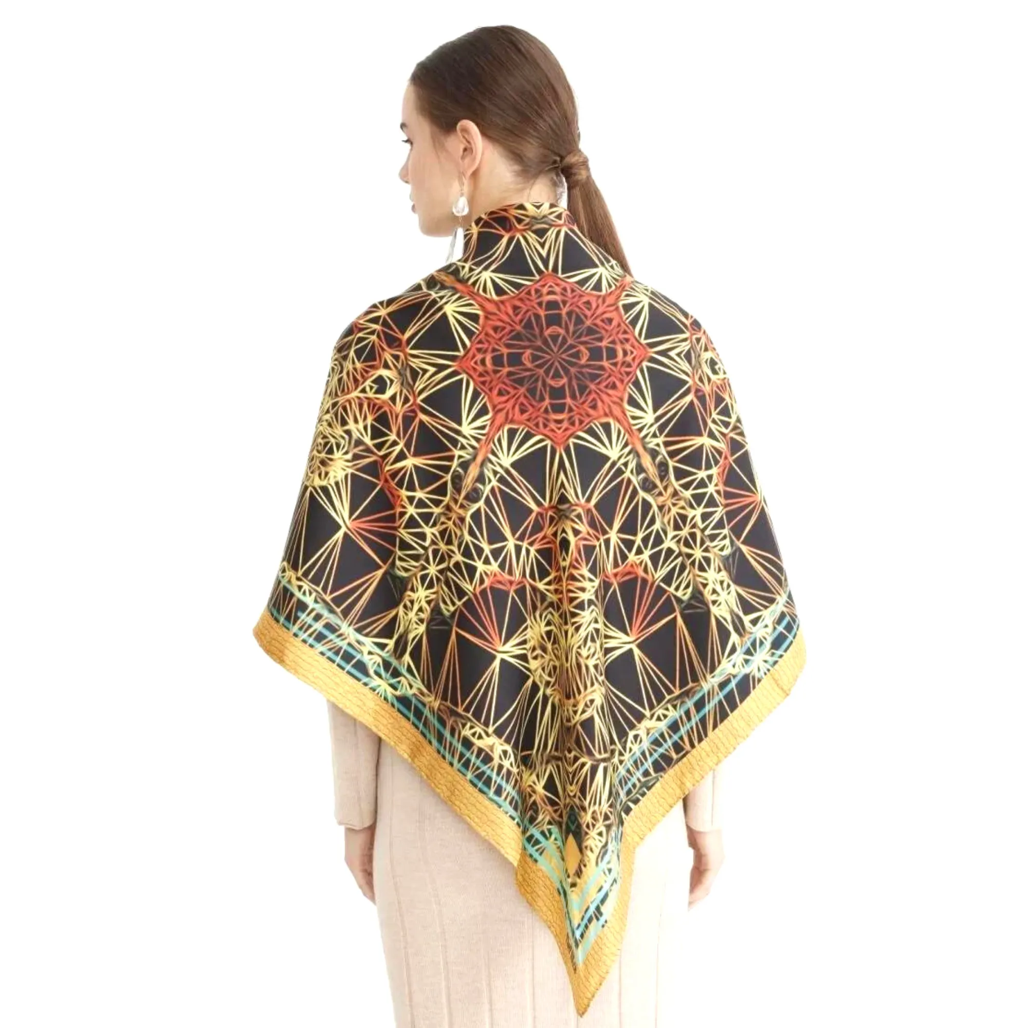 NEW COLLECTION / Silk Scarf, FLAME Collection