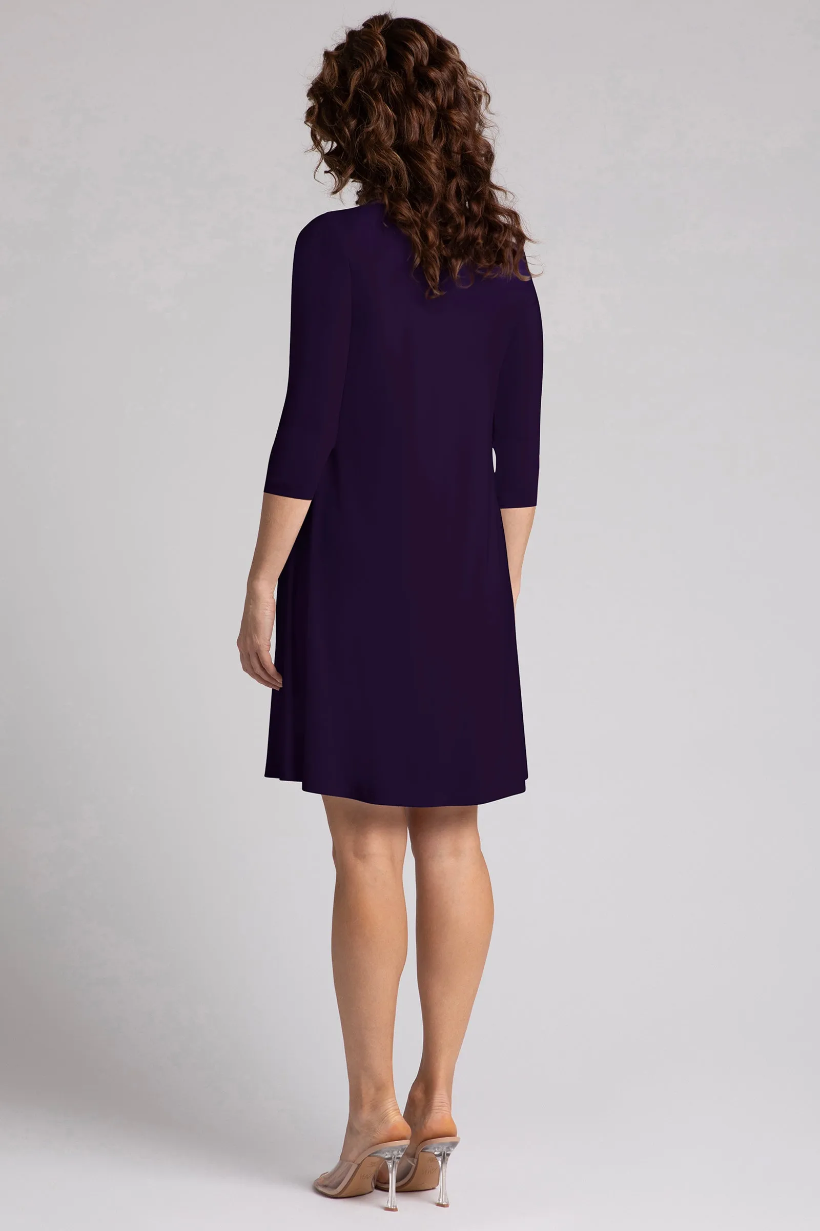 Nu Trapeze Dress | Blackberry