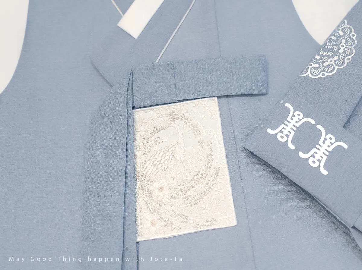 Pastel Blue Baby Boy Hanbok