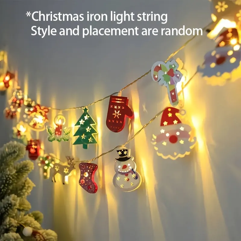 Perfect for Indoor Holiday Decorations LED Christmas Lights String - Charming Santa Claus, Snowman, etc - Parties and Bedroom Ambiance
