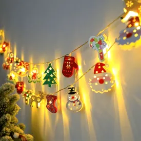 Perfect for Indoor Holiday Decorations LED Christmas Lights String - Charming Santa Claus, Snowman, etc - Parties and Bedroom Ambiance